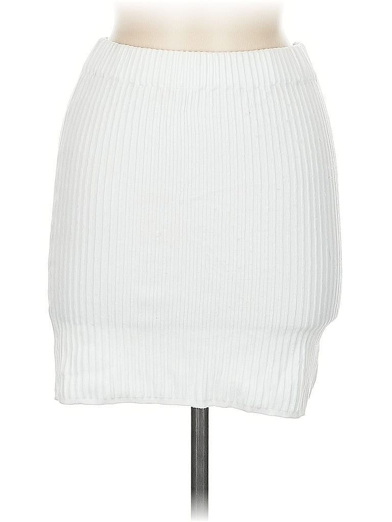 Pre-owned Unbranded Casual Skirt In White