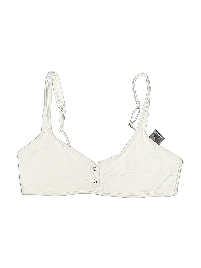 Pre-owned Tavik Swimsuit Top Ivory Swimwear In White