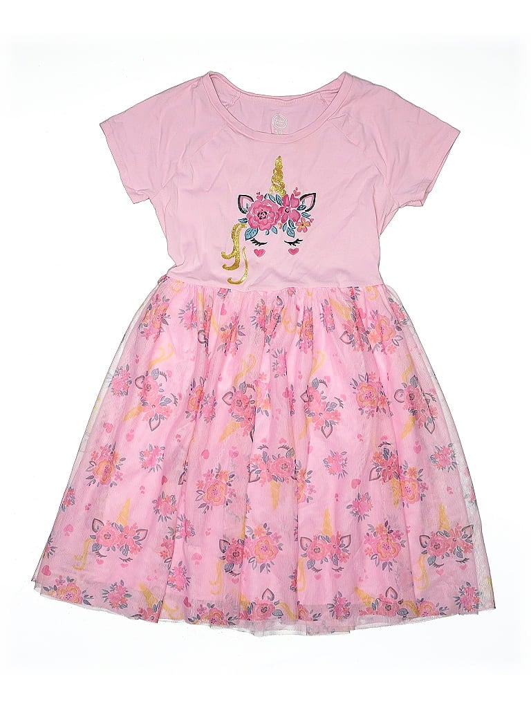 Pre-owned Wonder Nation Kids' Dress In Pink
