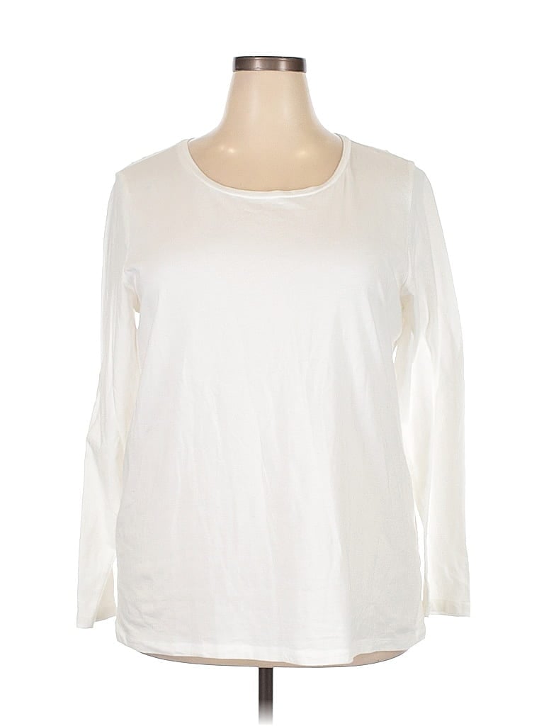 Pre-owned Sejour 3/4 Sleeve T-shirt In White