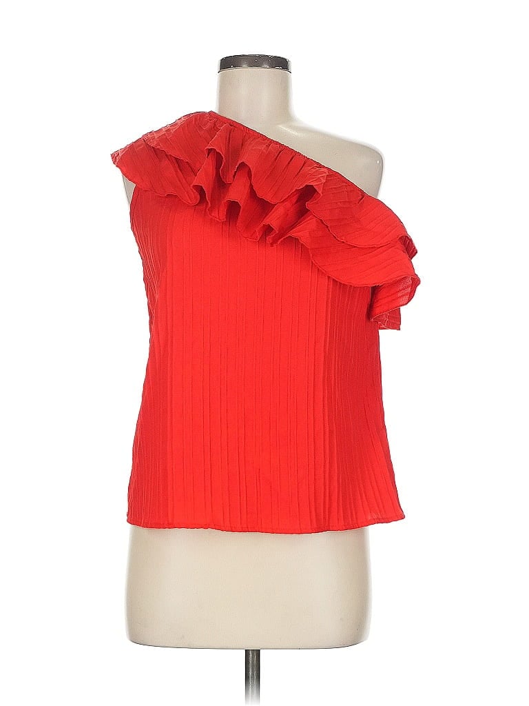 Pre-owned Shein Sleeveless Top Red One Shoulder Neckline Tops
