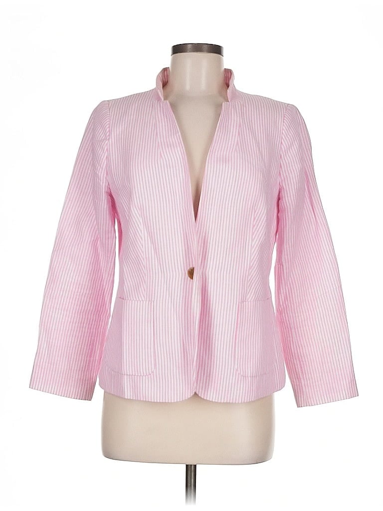 Pre-owned Talbots Blazer Jacket In Pink