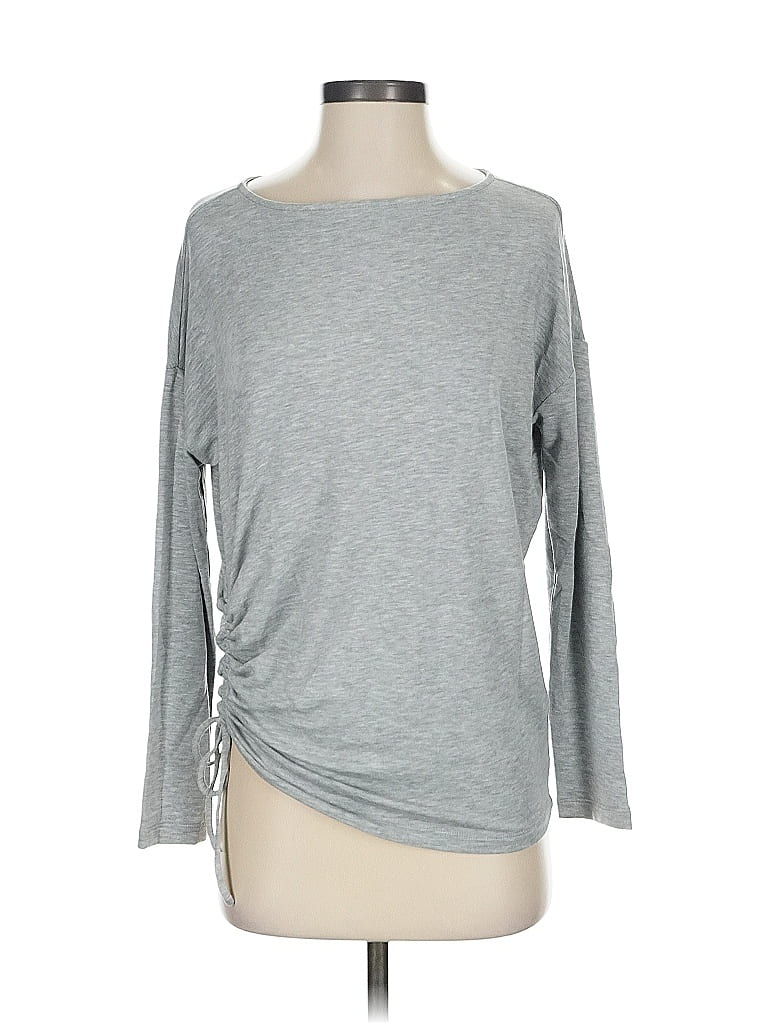 Pre-owned Lou & Grey 3/4 Sleeve T-shirt In Gray