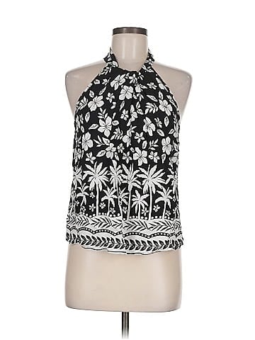 Indigo Rose Sleeveless Blouse (view 1)