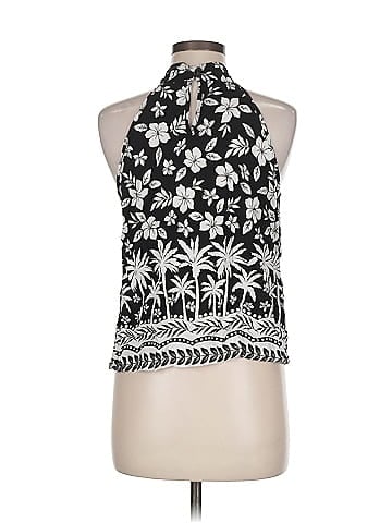 Indigo Rose Sleeveless Blouse (view 2)