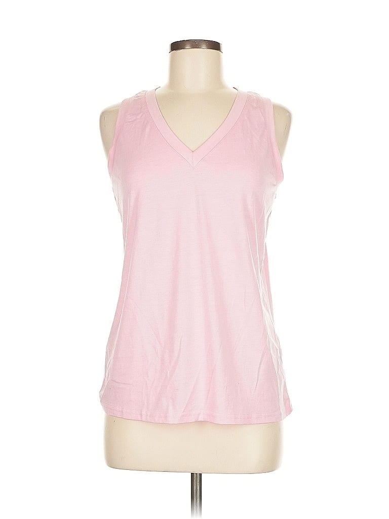 Pre-owned Unbranded Sleeveless T-shirt In Pink