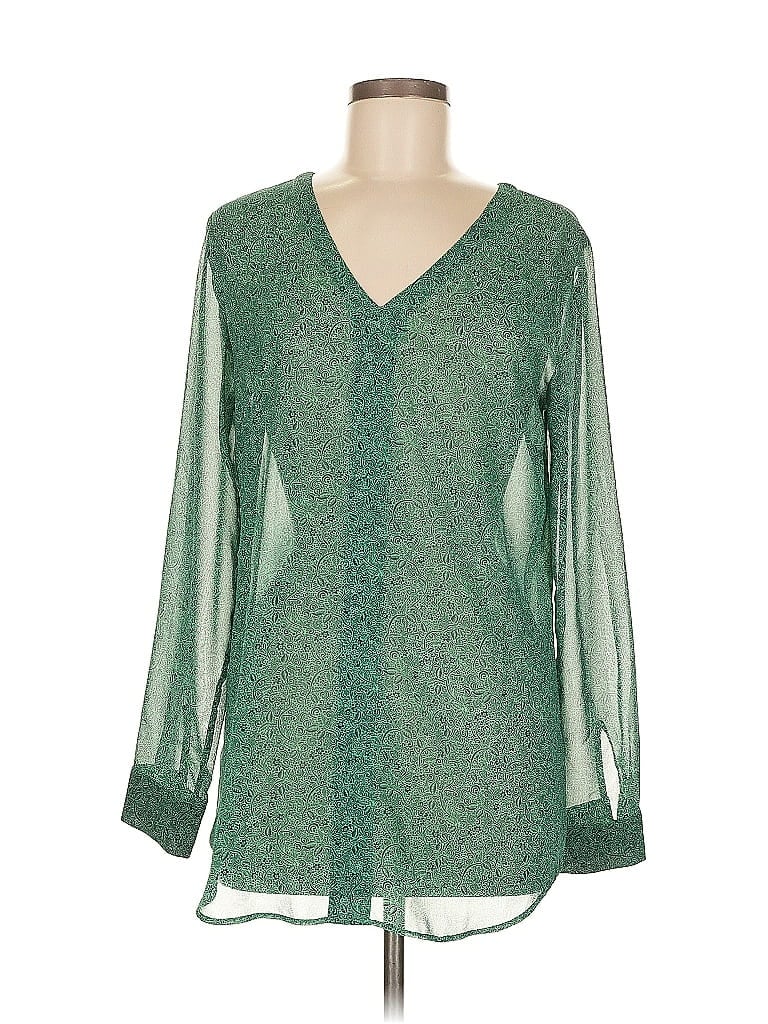 Click to view more detailed imagery on our partner's website Pre-owned Cabi Long Sleeve Blouse In Green