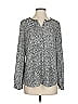 Talbots 100% Polyester Silver Long Sleeve Polo Size S - photo 1