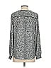 Talbots 100% Polyester Silver Long Sleeve Polo Size S - photo 2