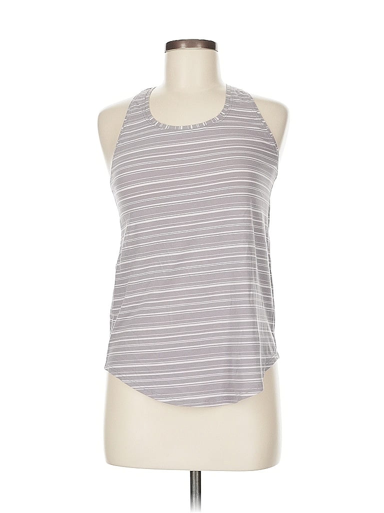 LULULEMON ATHLETICA Pre-owned Tank Top Gray Halter Neckline Tops