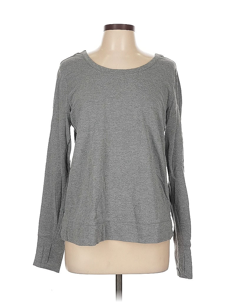 Pre-owned Active By Old Navy Long Sleeve T-shirt In Gray