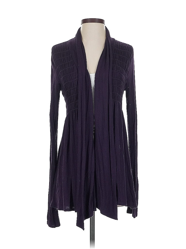Pre-owned Unbranded Cardigan Sweater In Purple