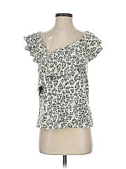 Left Coast By Dolan Short Sleeve Silk Top
