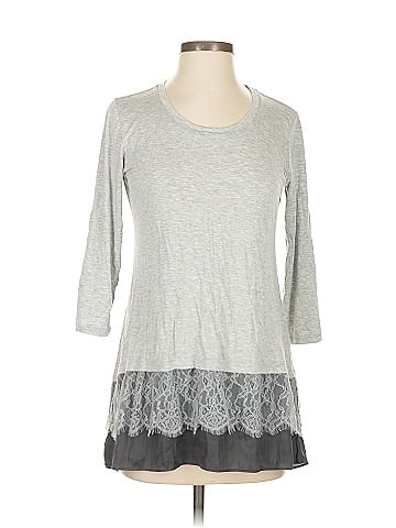 LOGO by Lori Goldstein 3/4 Sleeve Top (view 1)
