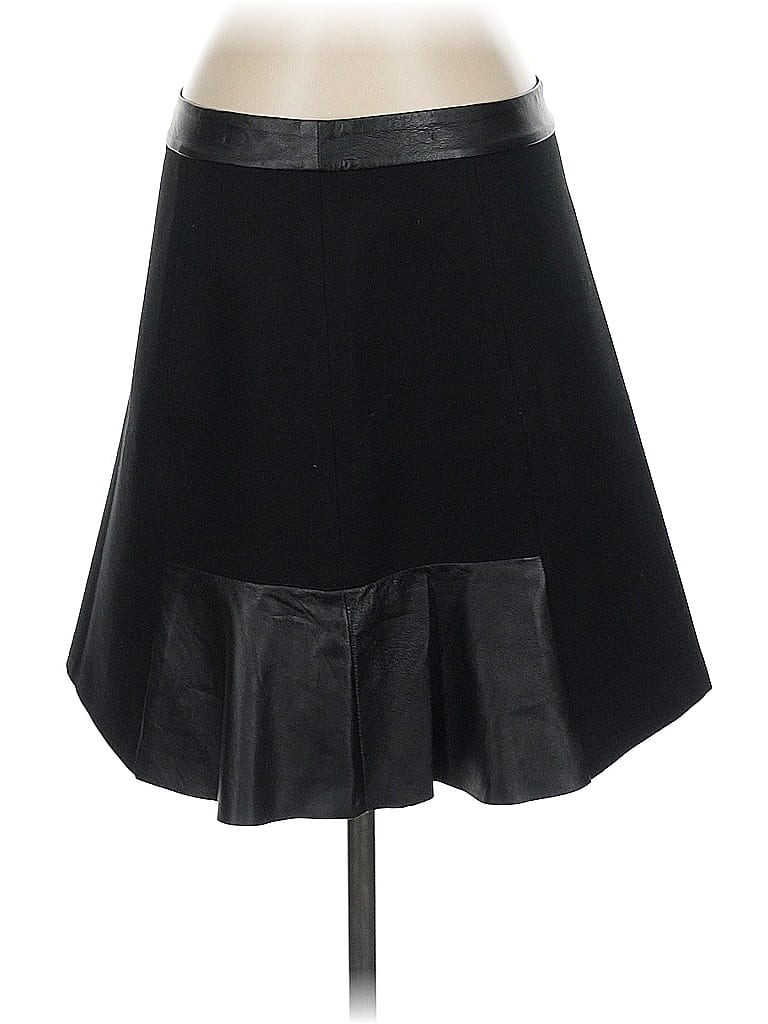Click to view more detailed imagery on our partner's website Pre-owned Club Monaco Faux Leather Skirt In Black