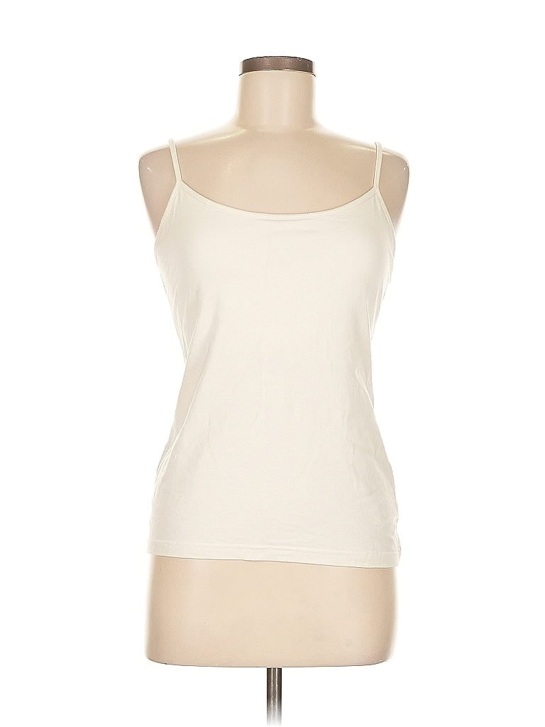 Pre-owned Gap Tank Top Ivory Strapless Neckline Tops In White