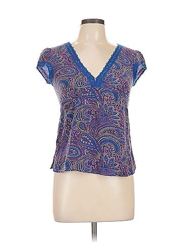 Guess Jeans Short Sleeve Silk Top (view 1)
