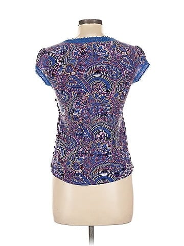 Guess Jeans Short Sleeve Silk Top (view 2)