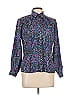 Notations 100% Polyester Paisley Purple Long Sleeve Blouse Size 10 (petite) - photo 1