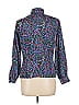 Notations 100% Polyester Paisley Purple Long Sleeve Blouse Size 10 (petite) - photo 2