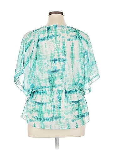 a.n.a. A New Approach Short Sleeve Blouse (view 2)