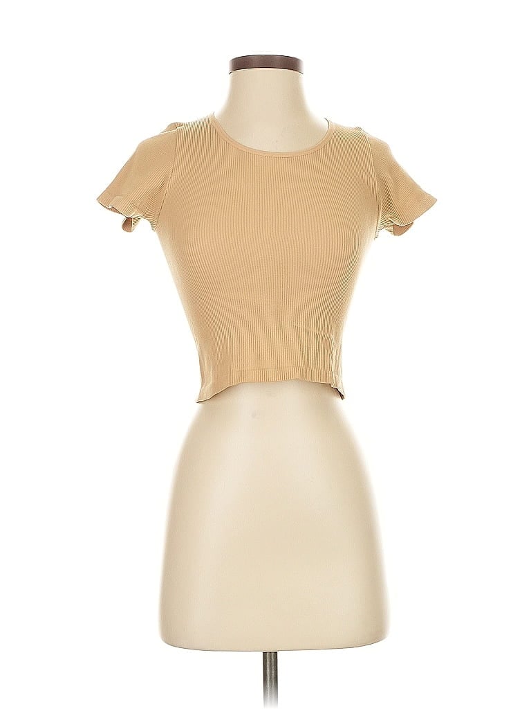 Pre-owned Pac Cares Short Sleeve T-shirt In Brown