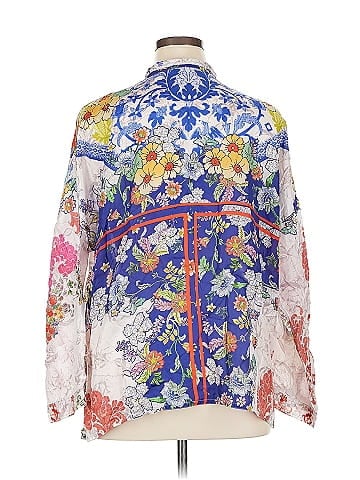 Johnny Was Long Sleeve Silk Top (view 2)