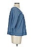 Gap 100% Cotton Blue 3/4 Sleeve Blouse Size S - photo 4