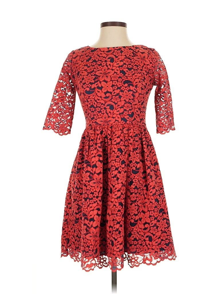 Pre-owned Shoshanna Cocktail Dress In Red
