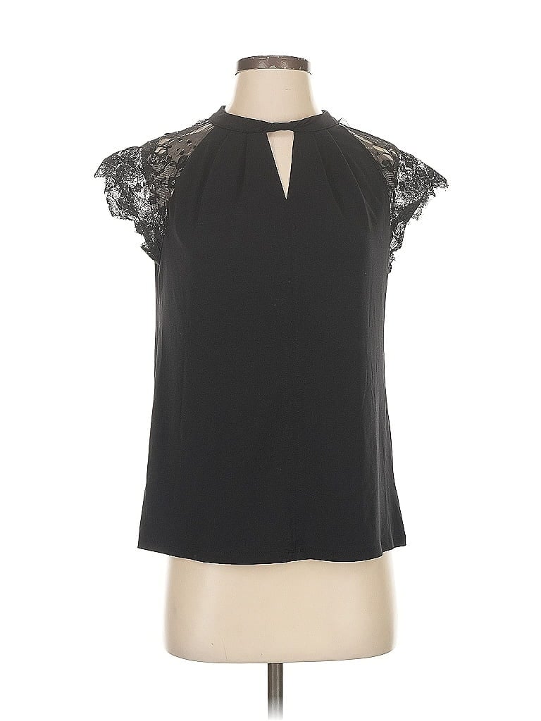 Pre-owned Worthington Sleeveless Blouse In Black