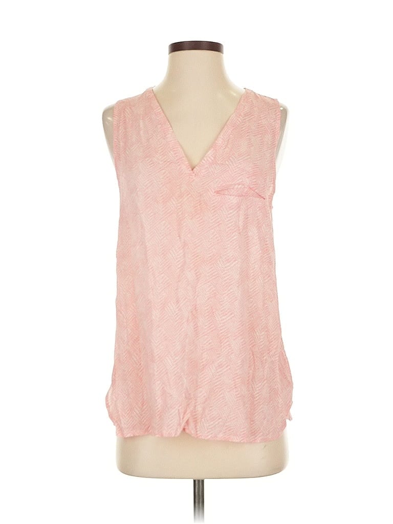 Pre-owned Anne Carson Sleeveless Blouse In Pink