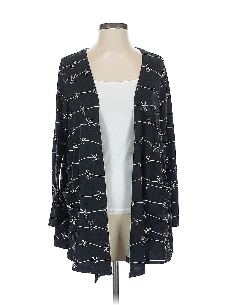 Pre-owned Lularoe Cardigan Sweater In Black