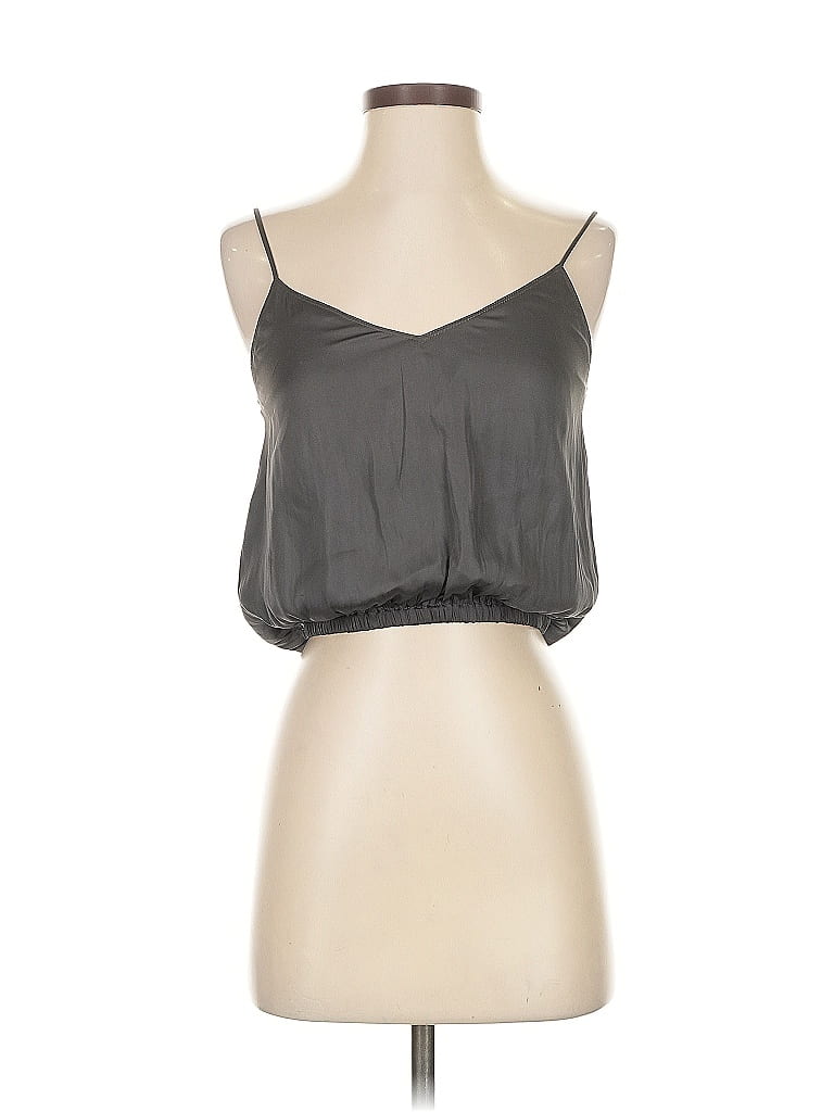 Pre-owned Pants Store Tank Top Gray Strapless Neckline Tops