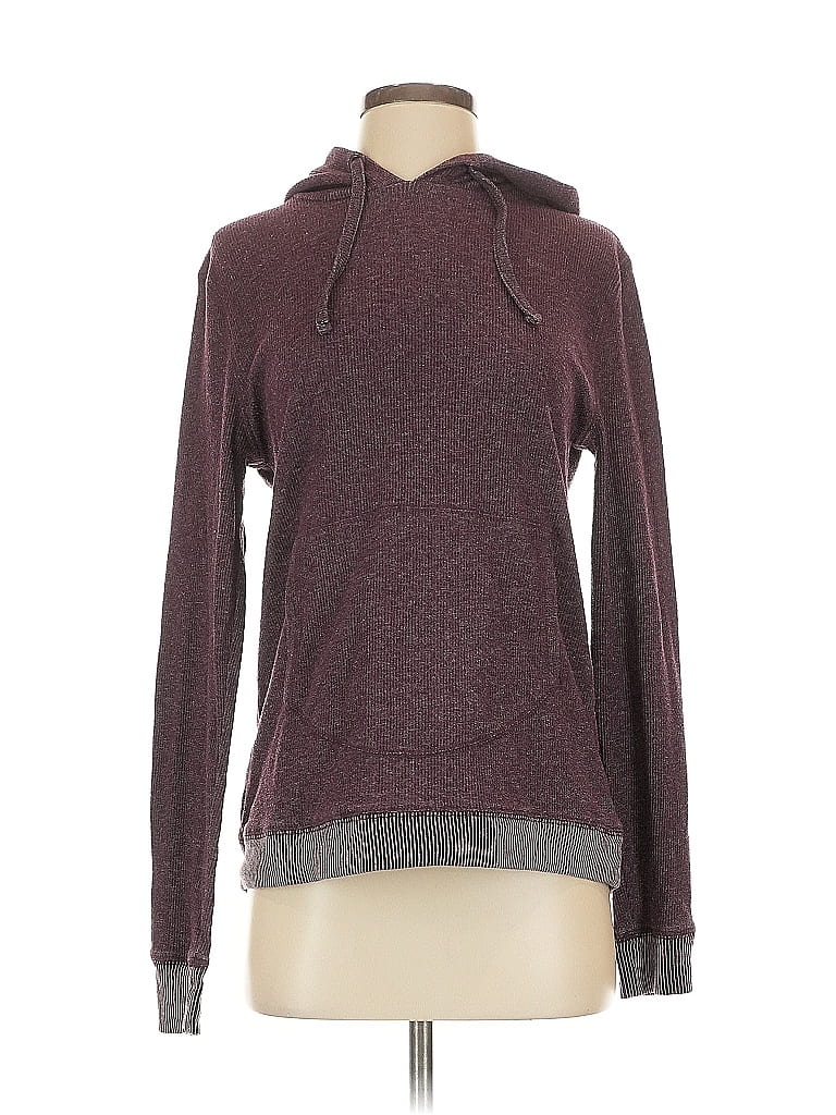 Pre-owned Assorted Brands Pullover Hoodie In Burgundy
