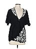 Torrid 100% Rayon Black Short Sleeve Blouse Size Lg Plus (0) - photo 1