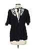 Torrid 100% Rayon Black Short Sleeve Blouse Size Lg Plus (0) - photo 2
