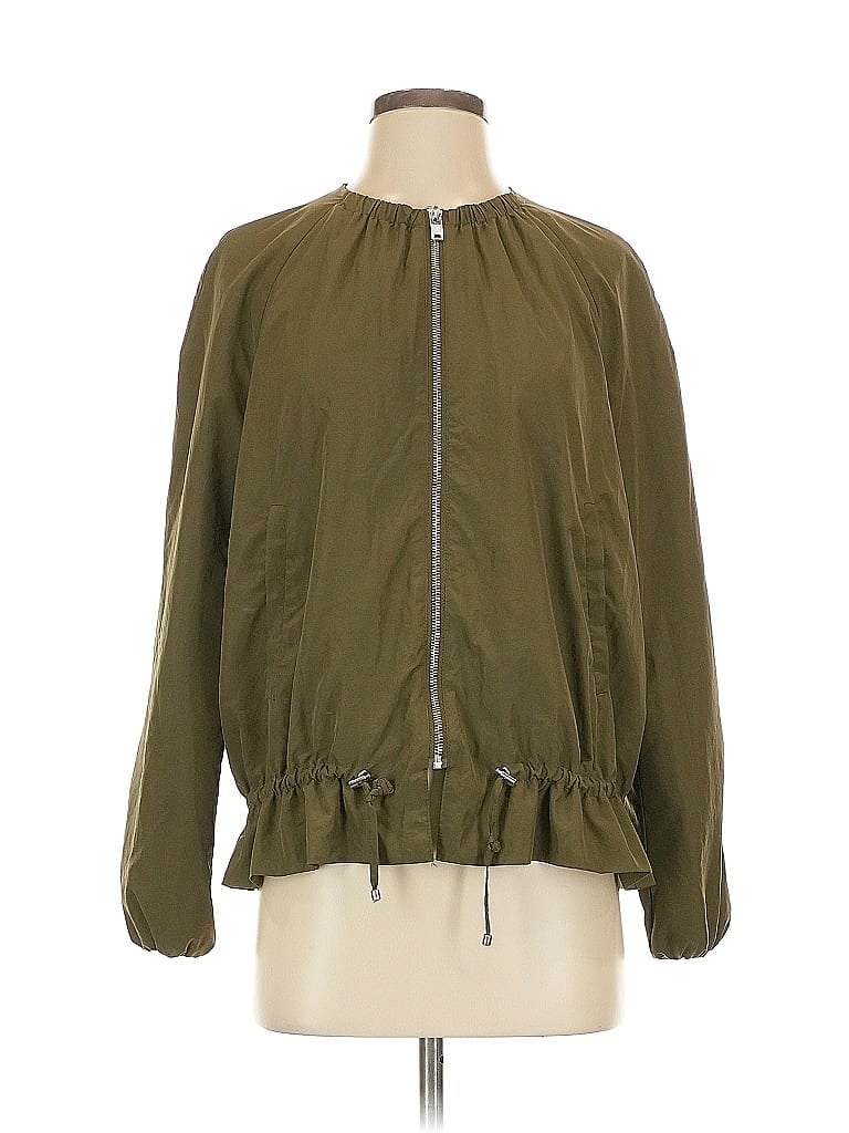 Pre-owned Zara Basic Jacket In Green