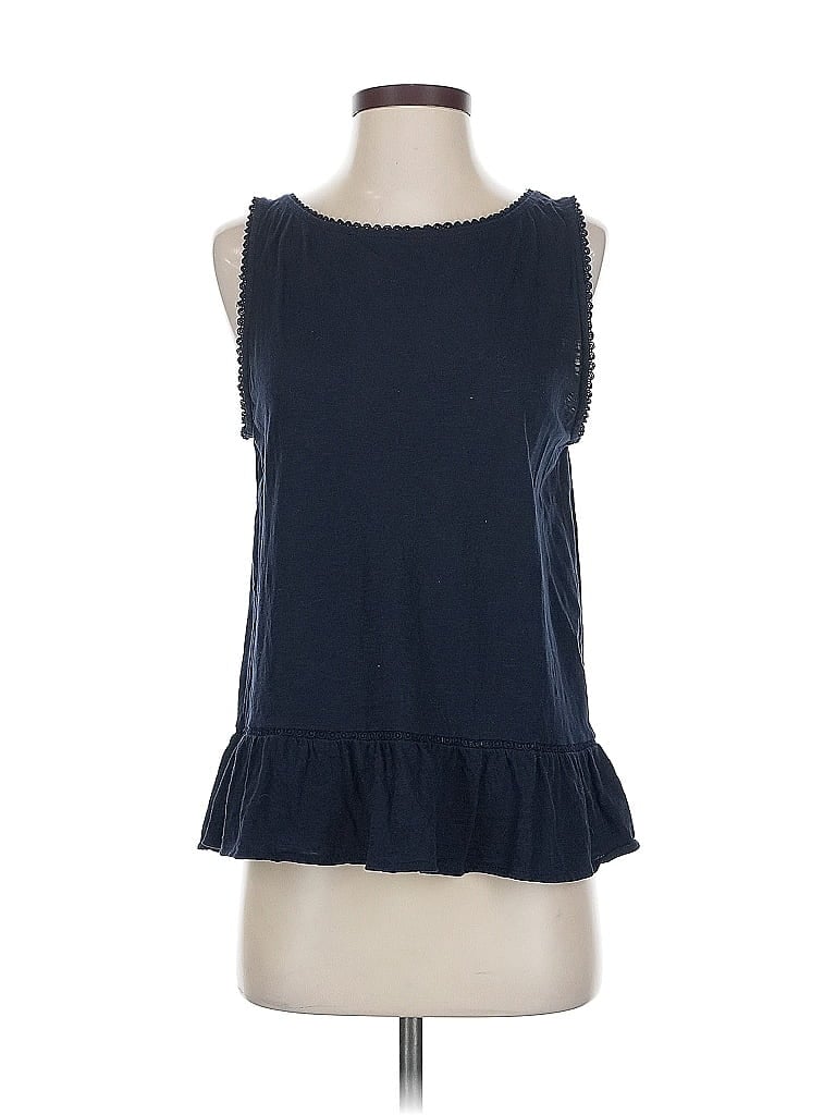 Pre-owned Ann Taylor Loft Sleeveless T-shirt In Blue