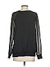DKNY Jeans 100% Polyester Black Long Sleeve Blouse Size XS - photo 2