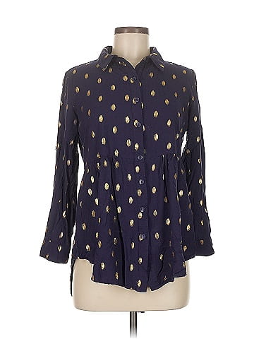 Solitaire 3/4 Sleeve Button-Down Shirt (view 1)
