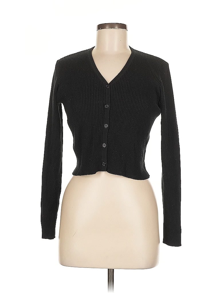 Pre-owned Brandy Melville Cardigan Sweater In Black