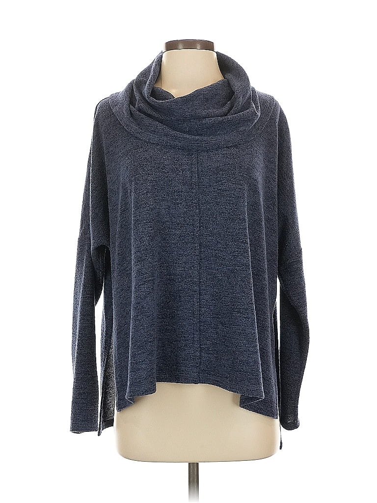 Pre-owned Status By Chenault Long Sleeve Turtleneck In Gray