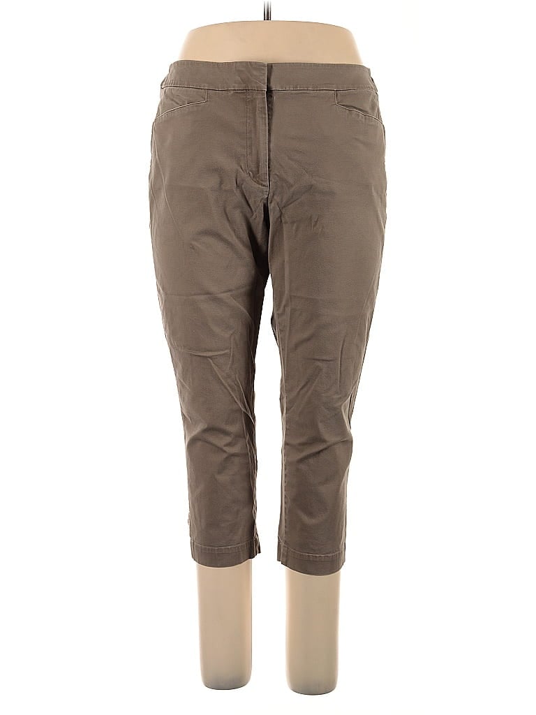 Pre-owned Talbots Outlet Khaki Pant In Brown