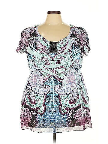 One World Short Sleeve Blouse (view 1)