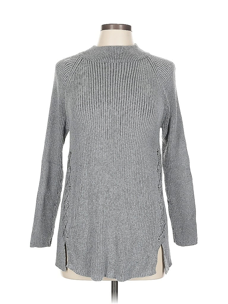 Pre-owned Style & Co Turtleneck Sweater In Gray