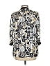 R&M Collection 100% Polyester Print Ivory 3/4 Sleeve Top Size 8 - photo 2