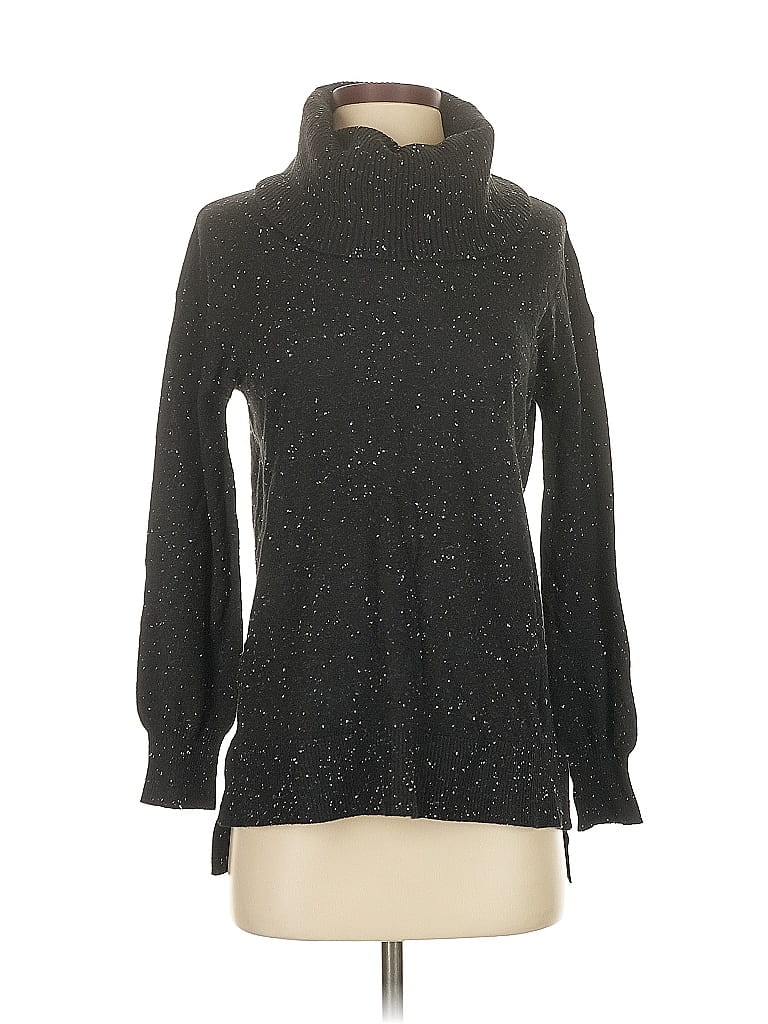 Pre-owned Ann Taylor Loft Turtleneck Sweater In Black