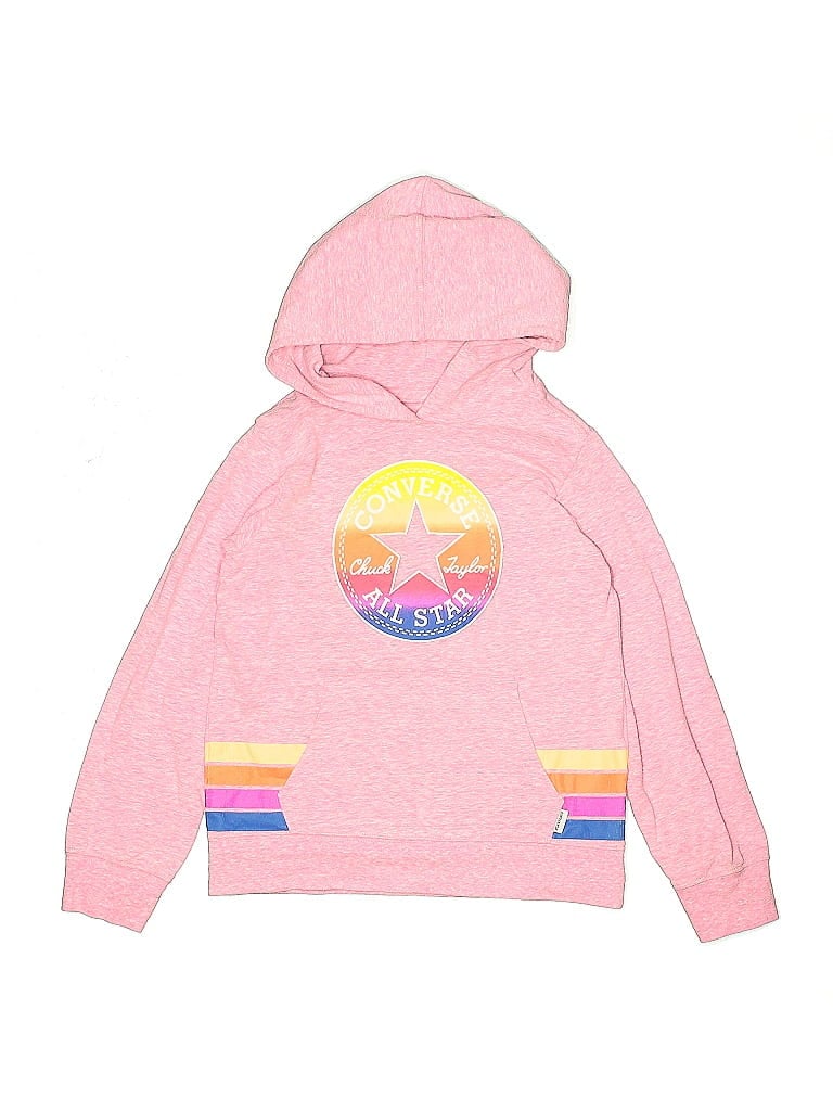 Click to view more detailed imagery on our partner's website Pre-owned Converse Kids' Pullover Hoodie In Pink