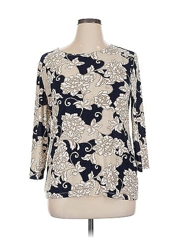 JM Collection 3/4 Sleeve Blouse (view 1)