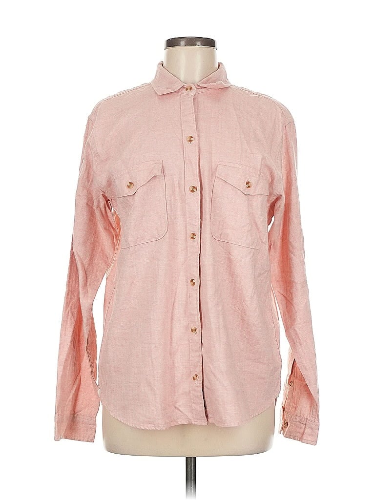 Click to view more detailed imagery on our partner's website Pre-owned Abercrombie & Fitch Long Sleeve Button Down Shirt In Pink